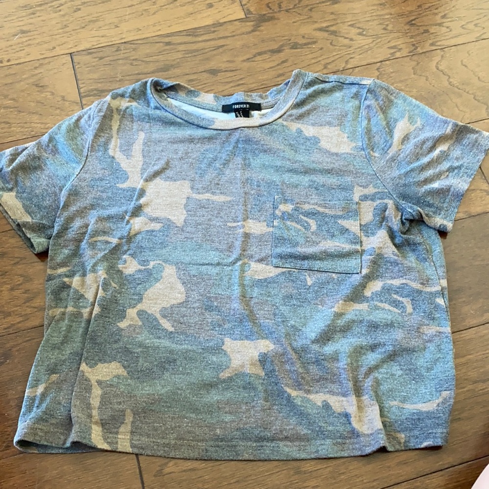 Camo Crop Top